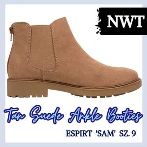 Suede Ankle Booties SZ 9